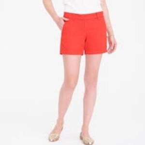J Crew Red Chino Shorts